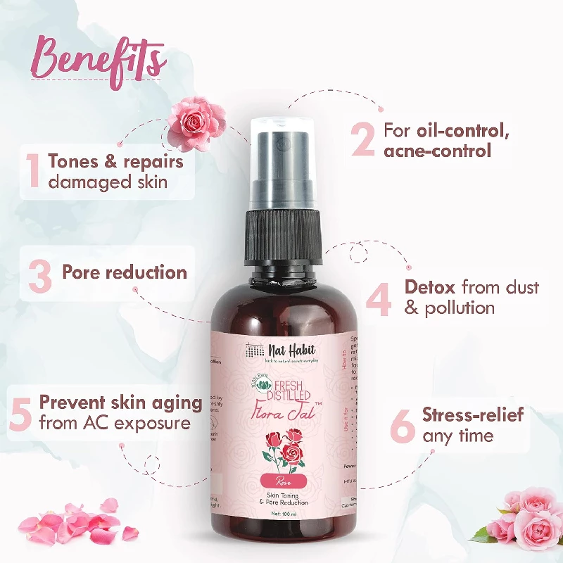 Nat Habit Pure Gulab Jal, 100 ml-3.webp